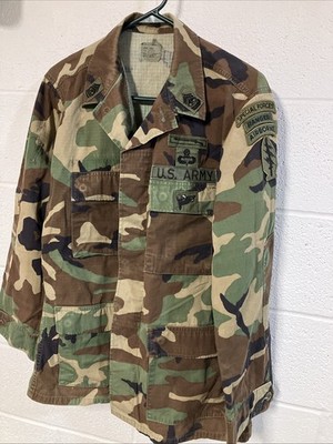US Army Woodland BDU Jacket MediumRegular Special Forces Ranger Pathfinder