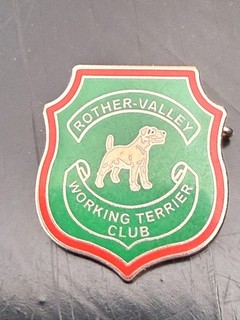 ROTHER VALLEY WORKING TERRIER CLUB ENAMEL PIN BADGE