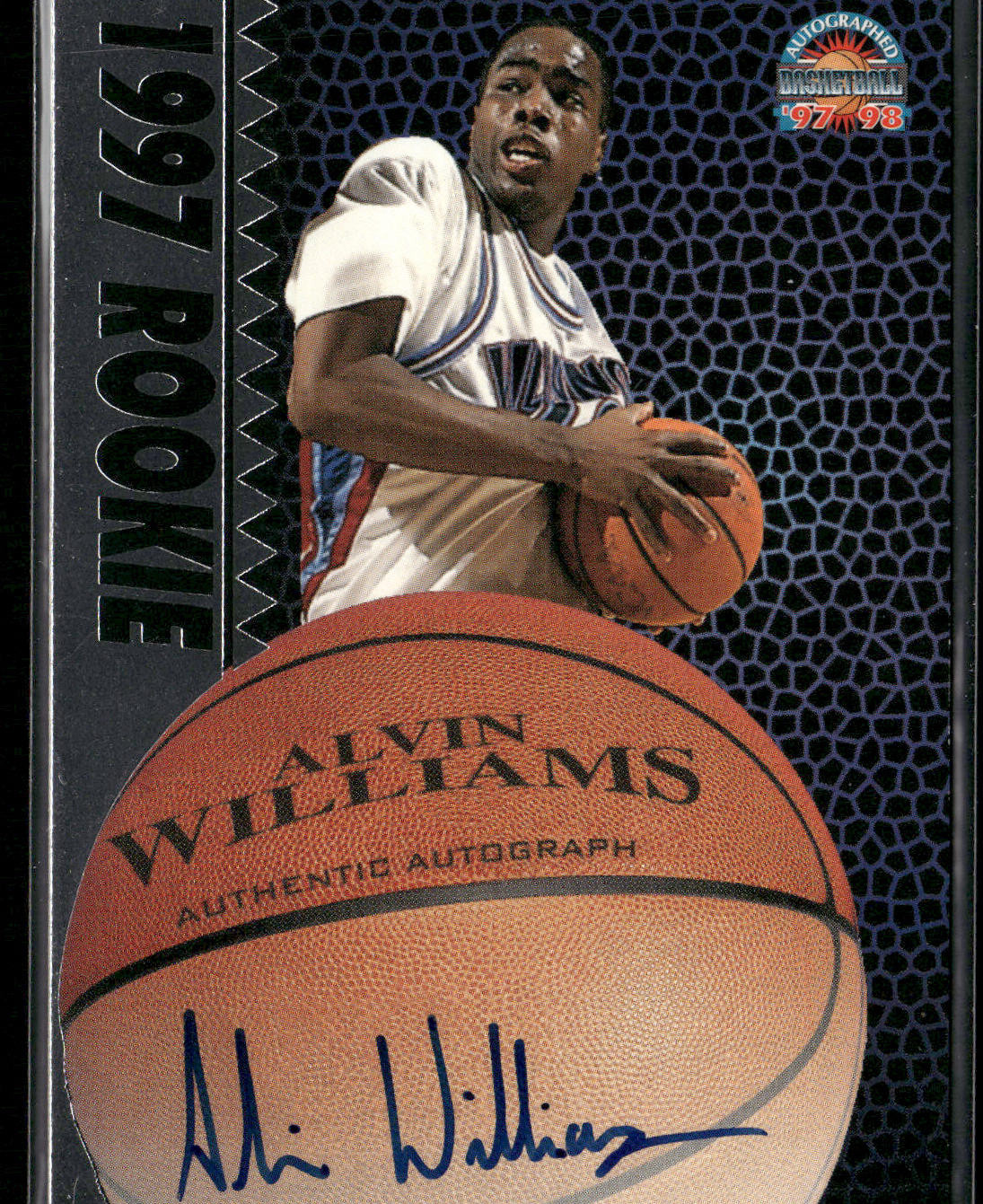 1997-98 Score Board Autographed #NNO Alvin Williams 1997 Rookies Silver