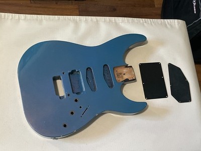 1980's Kramer USA Pacer Custom II Flip Flop FF Blue Guitar Body Floyd Ready