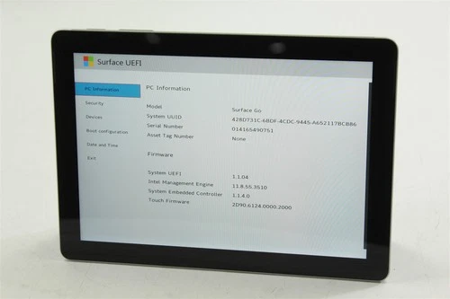 Microsoft Surface Go 1825 1st Gen 10" Pentium 4415Y 128GB SSD 8GB RAM NO OS