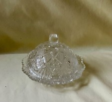 Vintage Westmoreland  Thumbelina  pattern Child's Domed Butter Dish
