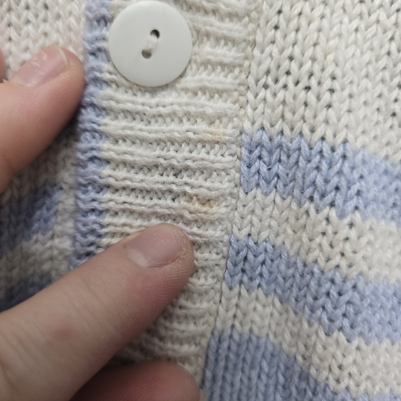 Basic Elements Golf Knit Sweater Cardigan White K… - image 12