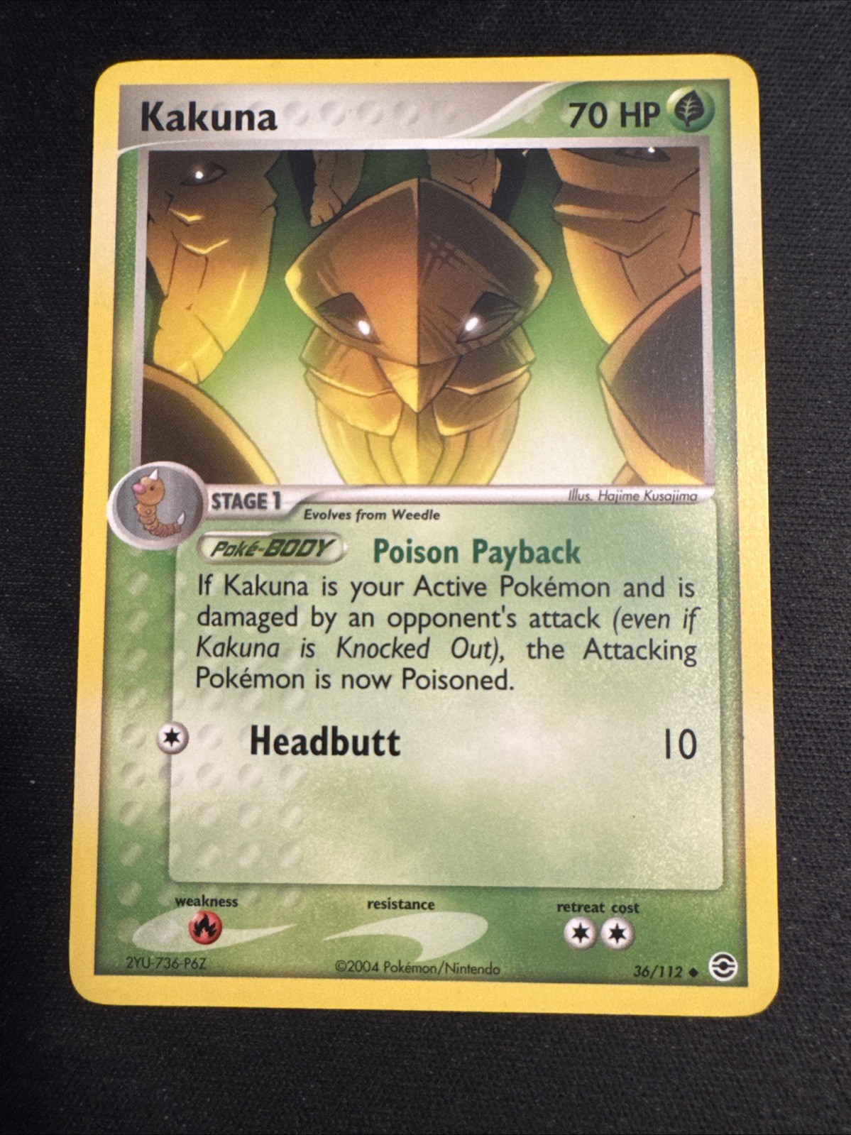 Kakuna 36/112 EX FireRed & LeafGreen Pokemon TCG