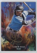 2021 Chronicles Origins Signatures Blue Gold Ink 9/25 Lewin Diaz Auto 0j4n