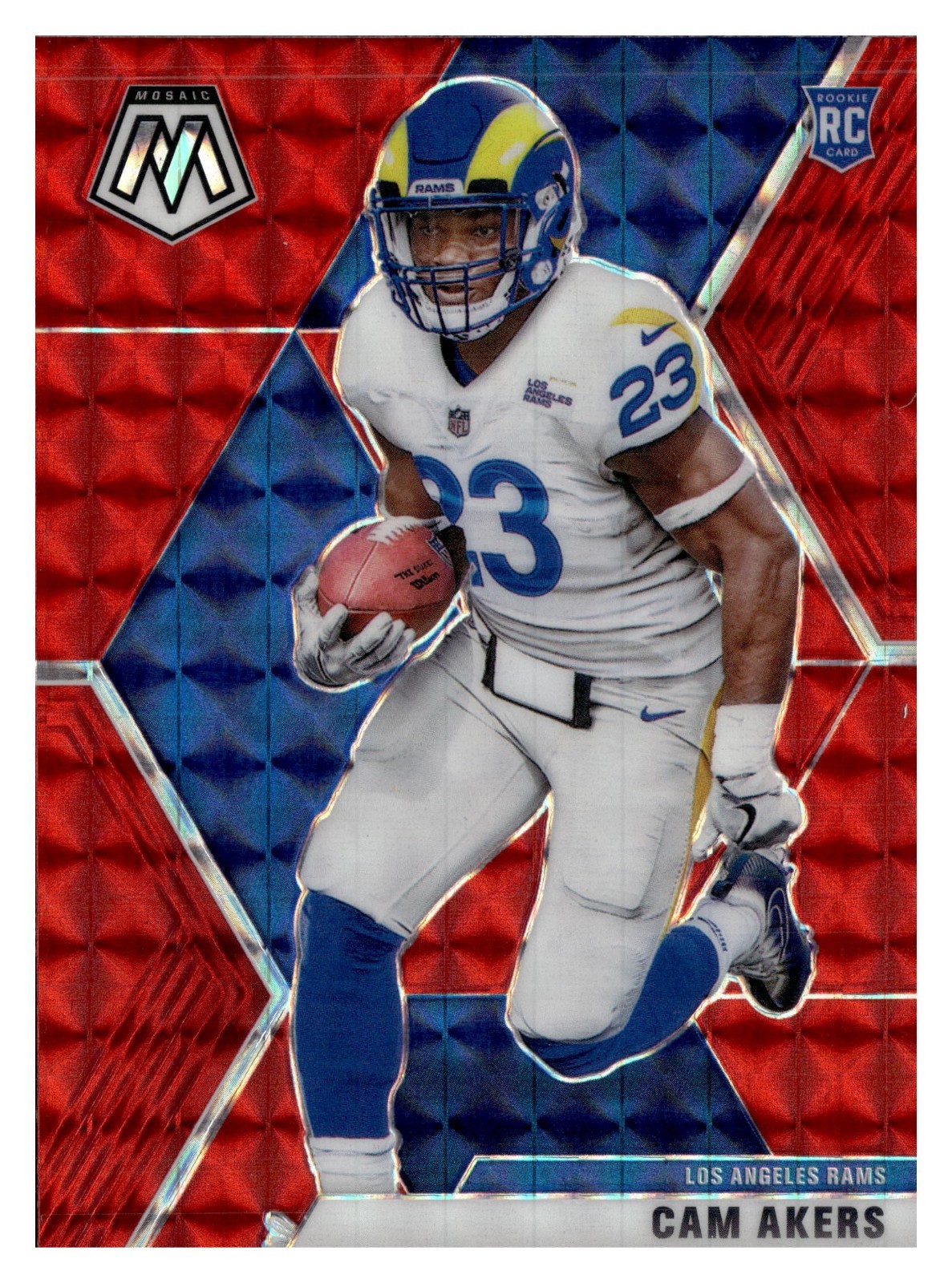CAM AKERS 2020 Panini Mosaic Rookie RED #221 RC B7