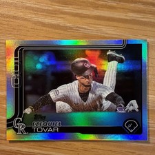 2025 Topps Series 1 - Ezequiel Tovar #343 Rainbow Foilboard
