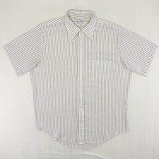 Vintage 70s 80s ROYAL KNIGHT BUTTON FRONT SHIRT Permanent Press Size Large Check