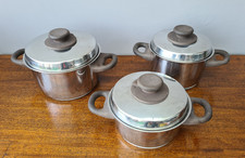3 x Kochtopf Set Fissler Deckel mit Dampfloch