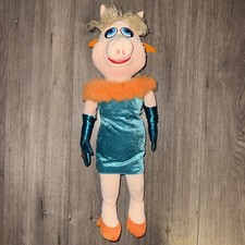 Vintage Nanco Miss Piggy 26" Green Dress Heels Plush Jim Henson Muppets