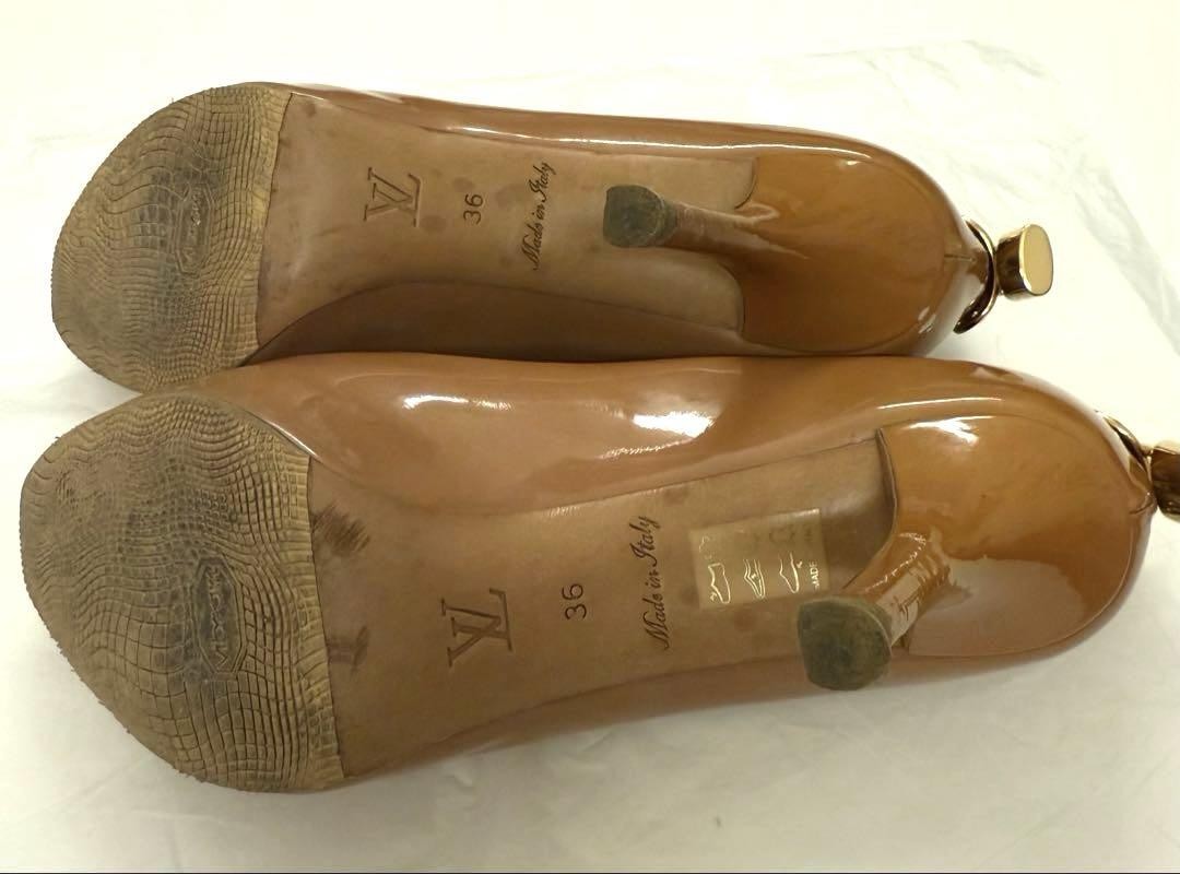 Louis Vuitton Shoes Pumps Heel EU 36.0 US 6.0 Pink Beige Authentic thumbnail 7