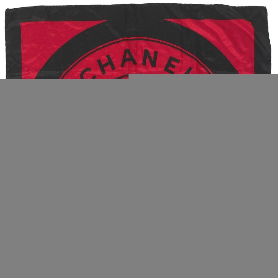 Authentic  chanel scarf large coco mark  31 RUE CAMBON  silk 38in rare