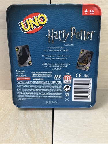 Uno Harry Potter In Metal Tin Complete - Picture 6 of 7