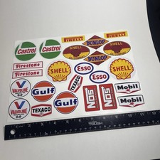 Nascar Racing Decal Lot Stp Marlboro Goodwrench Sunoco Shell 3 43 Laminated Nascar Racing Decal Lot Stp Marlboro Goodwrench Sunoco Shell 3 43 Laminated