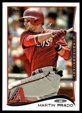 Martin Prado 2014 Topps #349 Diamondbacks MLB READ FREE SHIPPING AutographDen