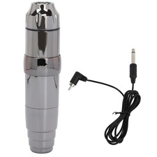    Gray Motor Tattoo Pen Portable Plastic Steel Tattoo Machine With Clip Cord