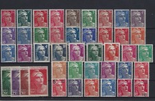 (102) TIMBRES FRANCE N*/** (Maj N**) "MARIANNE DE GANDON" 1945-1954 BONNE COTE