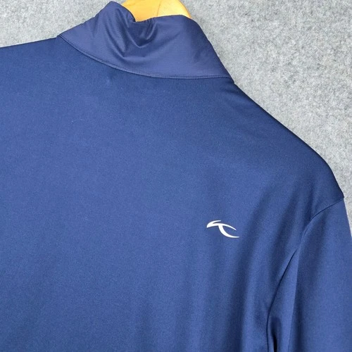 KJUS Retention Jacket Mens 50 M Navy Blue Quilted Full Zip Golf Performance image 8