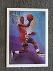 1990-91 NBA Hoops - Art Card Team Checklist Michael Jordan #358 NM-MT