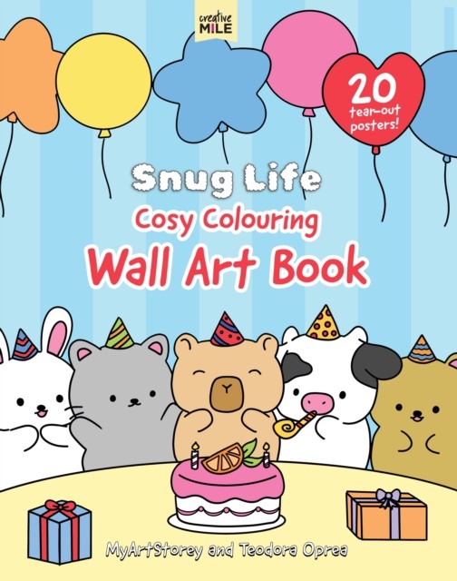 Snug Life Cosy Colouring Wall Art Book - Image 3