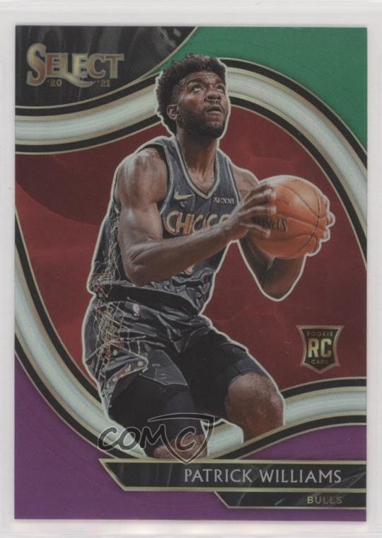 2020 Panini Select Courtside Green White Purple Prizm Patrick Williams #297 0g90