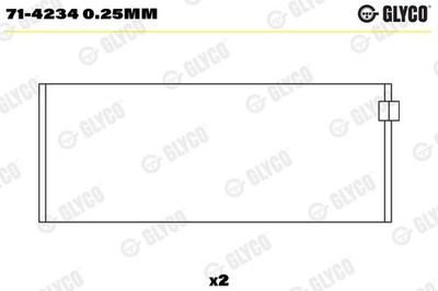 GLYCO 71-4234 0.25mm Pleuellager für ALFA ROMEO,ARO,ASKAM,CHRYSLER,DODGE,FORD,JE