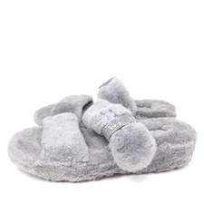 UGG Fuzz Yeah Sandals Adjustable Straps Model 1104662 Gray Size 7