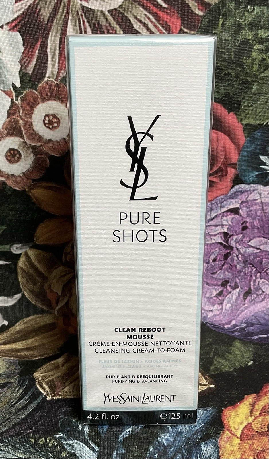 YSL Pure Shots Clean Reboot Mousse 125ml Cleansing Cream To Foam