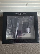 Kenneth Cole Black Bold 2pc set Men 3.4oz Hair Body Wash 1.7 Oz Parfum Spray
