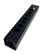 PROCRAFT PB1H-8X1X1X-BK Steel Project Box 12-5/8" x 1-7/8" x 1 5/8" w/10 "D" pun