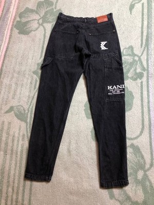 Karl Kani Unisex S Denim HERREN Jeans Multi Pocket Bestickt Streetwear Hose