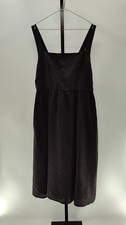 Quince Women 100% European Linen Fit & Flare Midi Dress Black XL