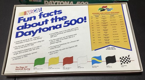 Vintage NASCAR Daytona 500 Race Game 1990 Milton Issue Please Read - Picture 5 of 10