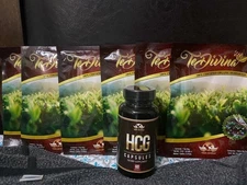 SUPLEMENTO /- Hcg- /Reductor Peso 60 CAPSULA+ Te Divina Detox Tea 6 Weeks Supply