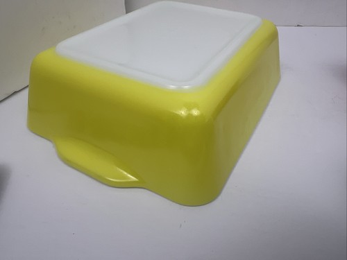 Vintage Pyrex Primary Colors 4 Pc Complete Set Refrigerator Dishes With Lids - Picture 16 of 20