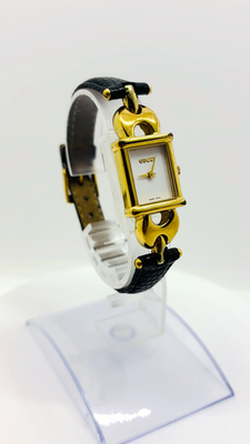 タグ付き GUCCI ジャガードタンクトップ L イエロー Exc+5] GUCCI 1800L 16mm Women's Quartz Watch White Dial Gold Used