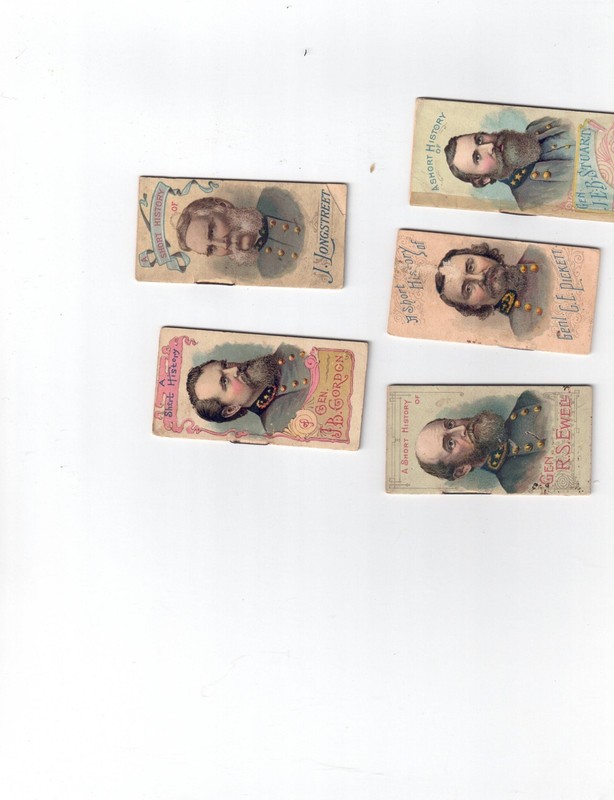 Duke Tobacco Mini book five Confederate Gens.
