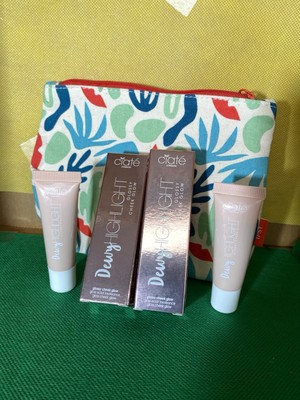 Set of 2 Ciate Dewy Highlight Glossy Cheek Glow NIB MadeInItaly DEW DROP + Bag