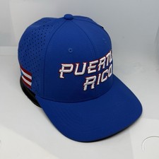 PUERTO RICO BASEBALL 3-D EMBROIDERED - PR FLAG AT SIDE SNAPBACK HAT