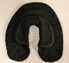 Antique Victorian Womens Neck Warmer Wrap Scarf Black High Collar Small
