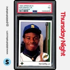 1989 UPPER DECK #1 KEN GRIFFEY JR. RC ROOKIE PSA 7
