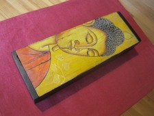 Beautiful Hand Painted Solid Wood Buddha Storgae/Trinket Box
