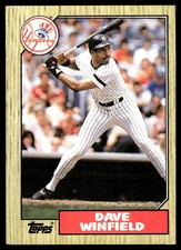 Dave Winfield 1987 Topps #770 Yankees MLB READ FREE SHIPPING AutographDen