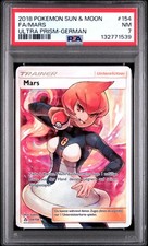 2018 POKEMON SONNE & MOND | MARS 154/156 | DE | ULTRA PRISMA | PSA 7 NM