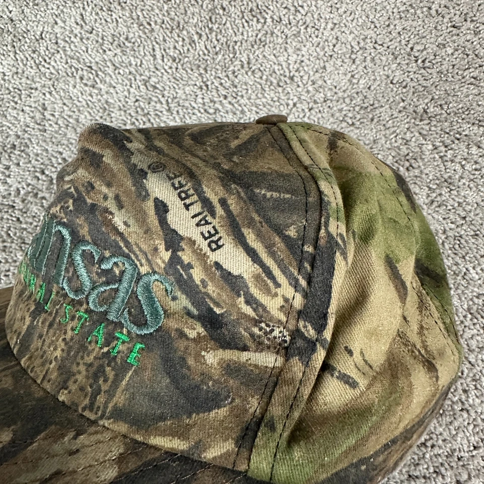 Gorra de Colección Años 90 Realtree Camuflada Gorra Snapback Arkansas Camuflaje Hecha en EE. UU. Para Hombres Foto 4 de 4