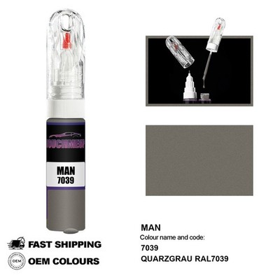 FOR MAN QUARZGRAU RAL7039 7039 Touch Up Lackstift Pinsel Fix Kit Kratzer Chip...