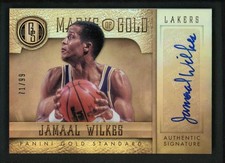 2012-13 JAMAAL WILKES 71/99 AUTO PANINI GOLD STANDARD MARKS OF GOLD AUTOGRAPHS