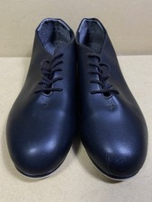 Capezio Dance Tele Tone Tap Shoes Black Leather Lace Up Men s 10.5 W