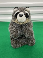 11" Raccoon Hand Puppet Fancy Zoo Plush