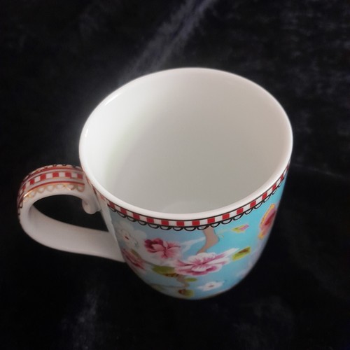 Pip Studio* 2 x Becher* Kaffee*Tee* Floral Porcelaine * hellblau*rot*neuwertig - Bild 6 von 7